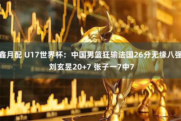 鑫月配 U17世界杯：中国男篮狂输法国26分无缘八强 刘玄昱20+7 张子一7中7